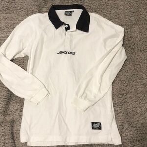 Santa Cruz men’s long sleeve polo sz S